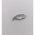 Pendant - 925 Silver Chamsa With Embedded Diamante Stones #ML1146 R195.00 | Dimensions: 20mm x 7mm