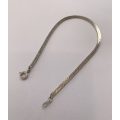 Bracelet - Flat Chain. Gold Colour #ML1148 R120.00 | Dimensions: 183mm