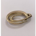 Brooch - Rolled Gold Swirl #ML1149 R195.00 | Dimensions: 45mm x 28mm