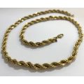 Necklace - Vintage Rope Chain Marked 'Monet Patented'. Mid 80s. Gold Colour #ML1212 R595.00
