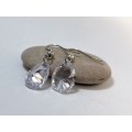 Earrings - Drops With Large Pear Shaped Crystal. Silver Colour Hooks #ML1254 R195.00 | Dimensions...