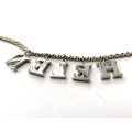 Bracelet - Chain With Name 'Helen'. Small Diamante Stones. Silver Colour #ML1640