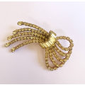 Brooch - Bow Shape Brooch With Atrine Coloured Stones(Different Sizes) ML1709