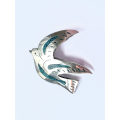 ML1840 Brooch - Dove of Peace. Mexican TG256 Stamped. 925 Silver. Inlayed with Turquoise
