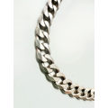 Bracelet - 925 Silver Stamped. Curb Chain Link ML1892