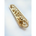 Brooch - Vintage Gold Tone Design, Floral Vines with Small Diamantes ML1913