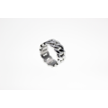 Ring - Fashion Silver Tone Link Chain Style Ring - ML2331