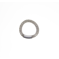 Ring - Fashion Silver Tone, Silver Tone Mesh - ML2375