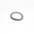 Ring - Fashion Silver Tone, Silver Tone Mesh - ML2375