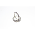 Rings - 3 x Silver Tone Stretch Diamante Rings - ML2398