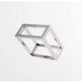 Pendant - Fashion Silver Tone 3D Box Style Pendant - ML2516