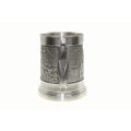 Tankard - Malaysian Pewter Tankard with Hornbill Handle, Stamped Royal Seeangor Pewter - ML2657