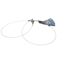 Necklace - Silver Tone Paua Triangular Shape Shell on floating Necklace. Magnetic Clasp - ML2686