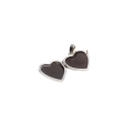 Pendant - Vintage 925 Silver Etched Heart Shaped Locket Pendant - ML2715