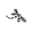 Brooch - Silver Tone Vintage Monet Crystal Rhinstone Dragonfly - ML2736