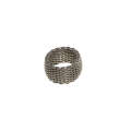 Ring - Silver Tone Vintage Mesh Design Ring - ML2768