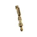 Antique Collectible - Authentic Miniature Flute. Handmade. Brass. Black Case. - ML2793