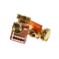 Brooch - Gold Tone Vintage Paris and Heart Perfume Bottle Pins. Clear Rhinestones - ML2823