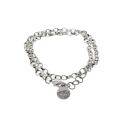Necklace - Silver Tone SNO of Sweden Link Chain - ML2833