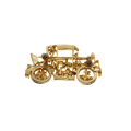 Brooch - Gold Tone Vintage Style Old Car. Clear and /coloured Rhinestones - ML2908