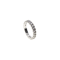 Ring - 925 Silver Eternity Ring. Clear Stones Around Whole Band - ML2925