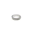 Ring - 3 x Silver Tone Wave Design Fashion Rings. - ML2996