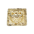 Scarf Clip - Gold Tone square Clip with Lacy Pattern - ML3029