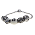 Bracelet - 925 Silver Beautiful Pandora Bracelet for Moms with 6 Unique Charms - ML3046