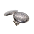Pendant - 925 Silver Locket. Vintage Magen David Inside. Amethyst Stones - ML3047