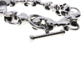Bracelet - Tsar 925 Silver Biker Bracelet (ladies) 2 Skulls. 6 Bones inbetween. T Bone Clasp - ML...
