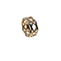 Ring - Gold Tone Intertwined Criss Cross Designed Ring - ML3099