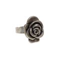 Ring - Silver Tone adjustable band with Rustic Rose Centre Piece - ML1795B