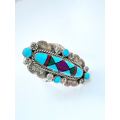 Ring - Vintage Ring. Navajo Jewellery. Turquoise. Stamped "BY-Sterling" ML2015
