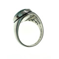 Ring - Vintage 925 Silver stamped Ring with Turquoise Stone (Cabochon slightly dented) - ML2053