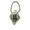 Keyring - Sterling Navajo Zuni Sunfaced Keyring Inlaid with White Shell - ML2057