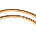 Bangle - Stainless Steel Tennis Bangles, 32 Rhinestones, Del Causy Collection. Gold Tone - ML2091