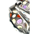 Earrings - 925 Silver Clipback Earrings with Aquamarine,Garnet,Peridot,Citrine,Amethyst - ML2117