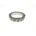 Ring - Vintage 925 Silver Eternity Style Ring with Diamantes - ML2123
