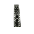 Hair Clip - Vintage Dark Metal Tone Hair Clip with Filigree Design and 20 Diamante Stones - ML2178