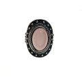Ring - Vintage Silver Tone Marcasite Ring with Rose Quartz Type Stone - ML2214