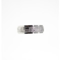 Ring - Vintage Silver Tone Mens Ring with Textured Sandblast Design - ML2288