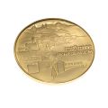 Coin - Commemorative State Coin of Israel. Coppernicol Gold Plated. Jerusalem in various language...