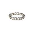 Ring - Silver Tone Rope Textured Design Band - ML3143