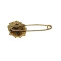 Brooch - Vintage Gold Tone Lion Head Pin - ML3270