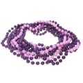 Necklace - Gold Tone Clasp. Vintage Gatsby Style. Purple & Lilac Beads - ML3294