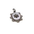 Pendant - Sterling Silver Vintage Star of David on Mother of Pearl. Sterling Silver Frame - ML3352