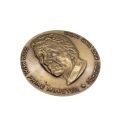 Antiques - Brass Coin Medallions. Golda Meir Branded. Original Box. 22nd Independance Day - ML3360