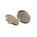 Earrings - Gold Tone Beautifully Round Indented Clip On Earrings - ML3363