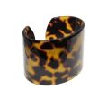 Bangle - Leopard Print Plastic Bangle. Statement Jewellery - ML3374