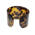 Bangle - Leopard Print Plastic Bangle. Statement Jewellery - ML3374